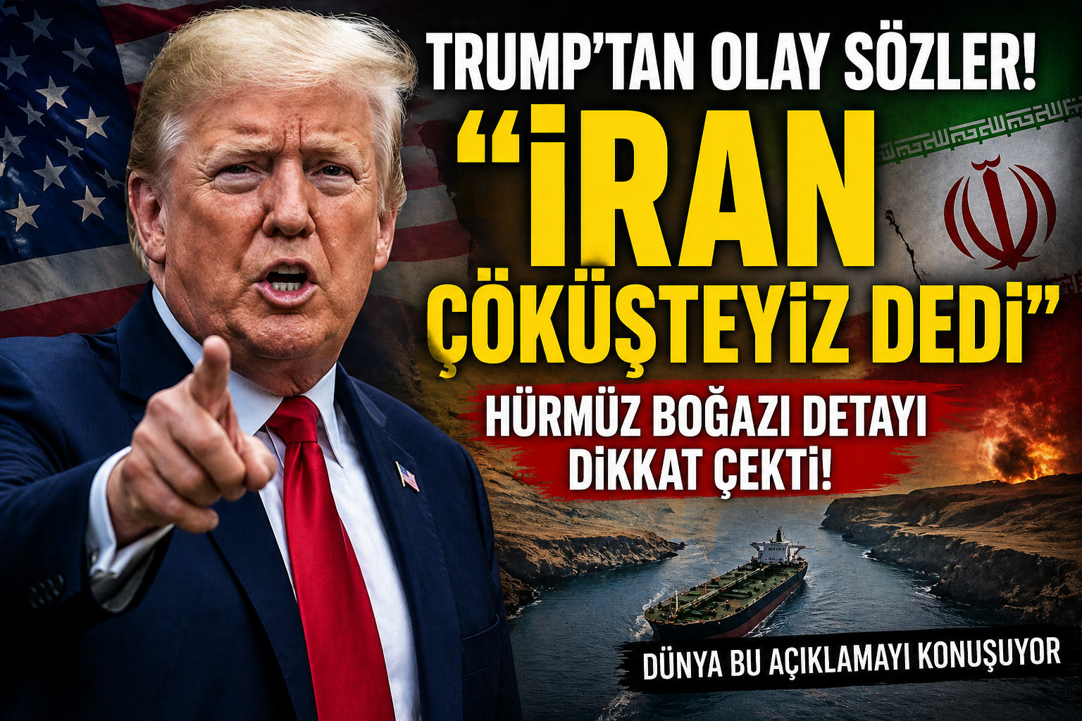 Trump’tan Olay Sözler! “İran Çöküşteyiz Dedi” Açıklaması Dünyayı Sarstı