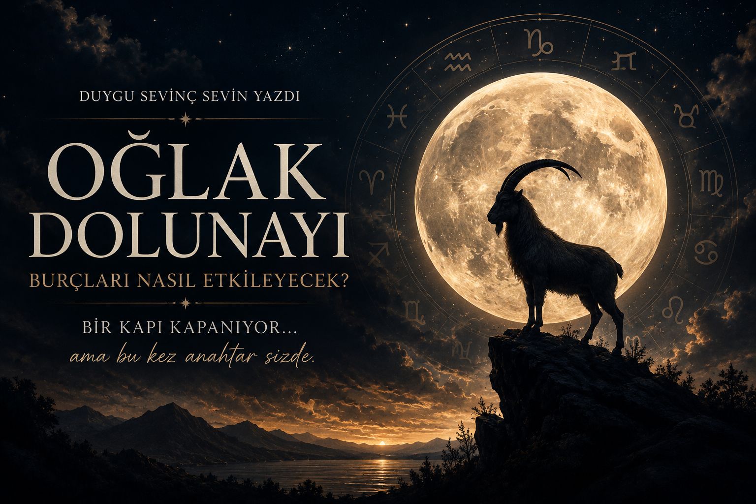 Duygu Sevinç Sevin Yazdı: Oğlak Dolunayı Burçları Nasıl Etkileyecek? Bir Kapı Kapanıyor… Ama Bu Kez Anahtar Sizde
